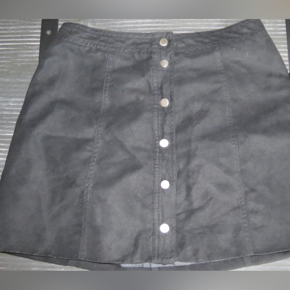 Velvet mini skirt
